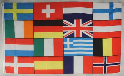 Produktbild von Flagge Fahne : Europa / 16 Staaten