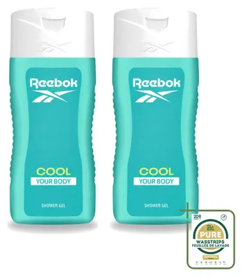 Productafbeelding van 2 x Reebok Cool Your Body douchegel - 400 ml - Voordeelverpakking - 2 stuks
