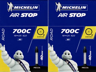 Produktbild von MICHELIN 804150, Presta-Ventil, 700c, 18 - 23 mm, Mehrfarbig, 55 mm, 75 mm