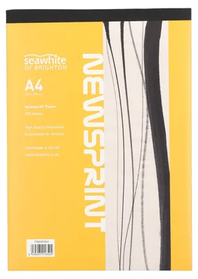 Skizzenbuch A4, 100 Blatt, Newsprint-Papier, 50 g/m²