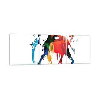 Produktbild von Bilder auf glas - Elefant Tierwelt Fantasie - 90x30cm - Glasbilder - Wandbilder - Kunstdruck - zum Aufhängen bereit - Wanddekoration aus Glas - Glas Bilder - Wandbild auf Glas - GCA90x30-3079