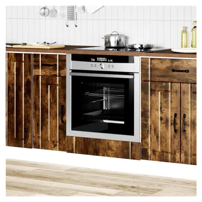 Produktbild von Ofenschrank Lucca Räuchereiche Holzwerkstoff, Backofenschrank, Herdschrank, Küchenofenschrank