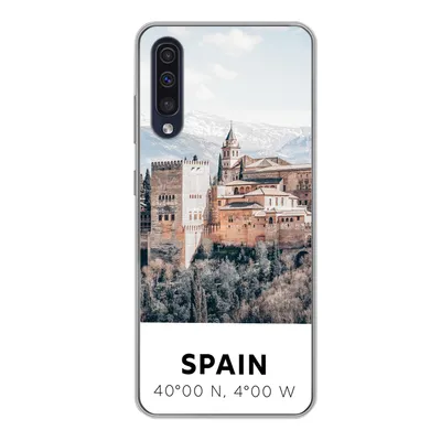 Produktbild von MuchoWow® Handyhülle Schutzhülle Hülle für Samsung Galaxy A50 Spanien - Schloss - Vintage - Sommer Silikon Softcase Handy Hülle - Mobiltelefonhülle