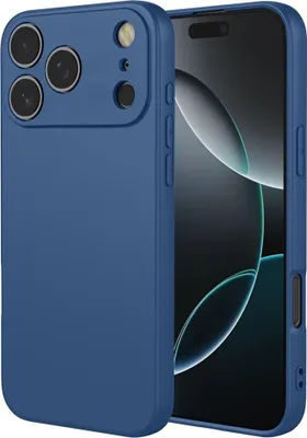 Obrázek produktu pro Pouzdro pro Apple iPhone 17 Max - Zadní kryt Phonesta Soft Silk Silikonový - Tmavé modré