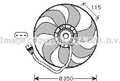 Produktbild von PRASCO VN7521 Lüfter Motorkühlung Kühlerlüfter für VW Golf IV Schrägheck (1J1) Wasserkühler