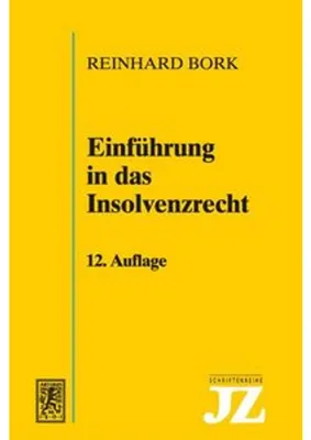 Obrázok produktu pre Einführung in das Insolvenzrecht