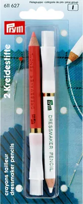 Produktbild von PRYM Kreidestifte mit Löschbürste, weiß/rosa