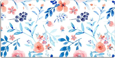 Produktbild von Schreibtischmatte Tischunterlage 90x45 cm Mauspad - Botanische Kunst