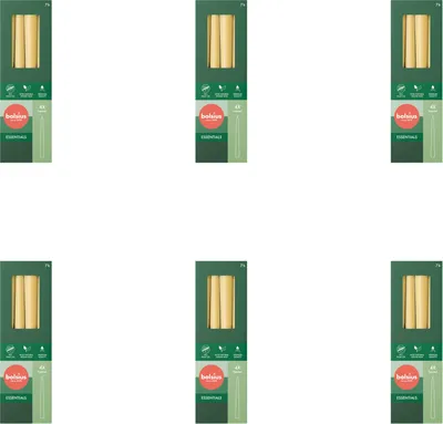 Image de Bolsius - Bougies gothiques - 245/24 - 4 pièces par paquet - Beige Avoine - Pack avantage - 24 pièces - 6 Emballage