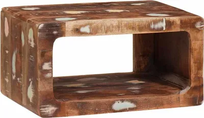 Image de vidaXL Table de chevet marron 45 x 30 x 24 cm Bois massif recyclé
