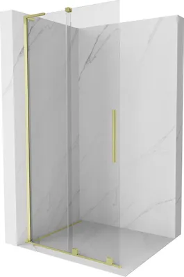 Immagine prodotto di Mexen Velar L parete doccia scorrevole Walk-in 120 x 200 cm, trasparente 8 mm, oro spazzolato - 871-120-003-03-55