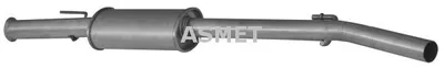 Produktbild von ASMET 10.074 Mittelschalldämpfer Schalldämpfer für RENAULT CLIO II (BB0/1/2, CB0/1/2) Thalia I (LB)