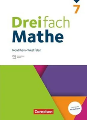 Obrázek produktu pro Dreifach Mathe 7. Schuljahr. Nordrhein-Westfalen - Schülerbuch