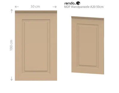 Produktbild von Wandverkleidung Rendo Modell A20 50cm, Dekorative Wandplatten, Wandtäfelung
