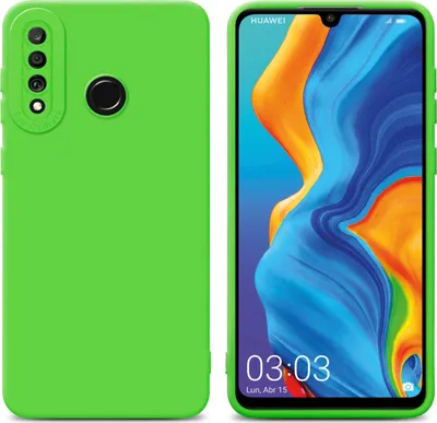 Obrázek produktu pro Cadorabo Case for Huawei P30 LITE Protective Cover in Green TPU Silicone Etui Case Kryt mobilního telefonu