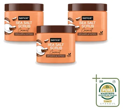 Productafbeelding van 3 x Sence Kokos Body Scrub - Verzorgend - 500 g - Voordeelverpakking - 3 stuks