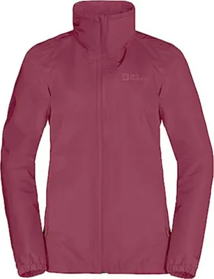 Produktbild von Jack Wolfskin Stormy Point Regenmantel Damen Bordeaux - Größe XXL