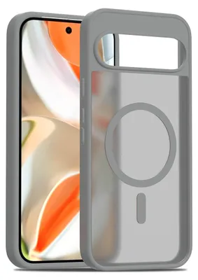 Obrázek produktu pro Magnetické pouzdro pro Google Pixel 10 Pro XL, kompatibilní s MagSafe, matná průsvitná zadní strana, odolné proti nárazům Šedá