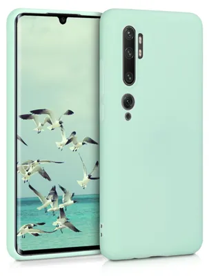 Produktbild von kwmobile Handyhülle für Xiaomi Mi Note 10 / Note 10 Pro Hülle - weiches Handy Silikon Case - Schutzhülle Cover - Mintgrün matt