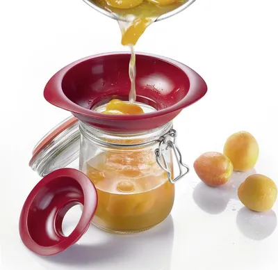 Produktbild von Westmark 1155 2270 Nálevka na zavařování "Twix", červená, 2 kusy (1 sada)