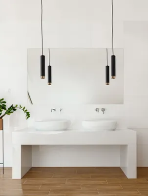 Produktbild von Nova Luce PONGO Pendelleuchte GU10 Schwarz 180x5,9cm dimmbar 9911525
