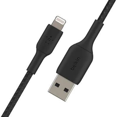 Immagine prodotto di Braided cable - BELKIN - Lightning to USB-A - 2 m - Black