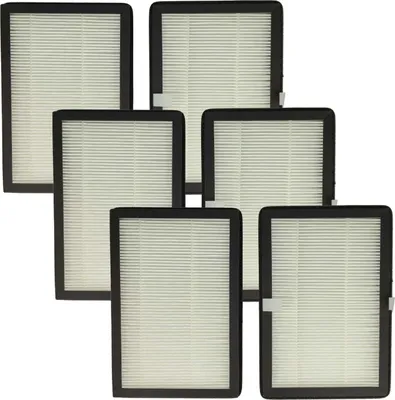Produktbild von vhbw 6x Partikelfilter kompatibel mit Rowenta Eclipse QU5030, QU5072, QU5060, QU5062 Luftreiniger, Lüfter