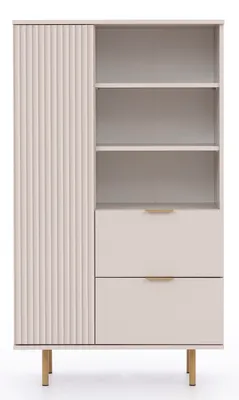 Produktbild von NUBIA Bücherregal R1D2SZ Schrank , Mehrzweckschrank (Creme)
