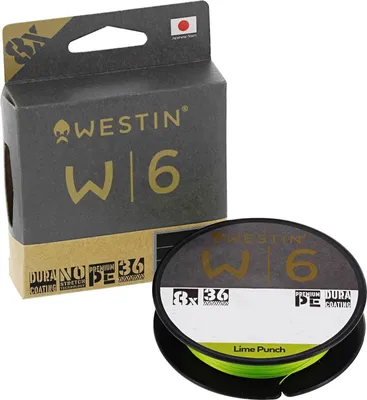 Produktbild von Westin W6 Braid 8 Lime Punch - 300m geflochtene Angelschnur, Durchmesser/Tragkraft:0.405mm / 40.2kg