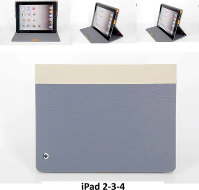 Image de Apple Gray Book Case Tablet for iPad 2-3-4