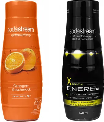 Image de Sirup Sodastream Orange Xtreme Energy , 440 ml, 2 cous