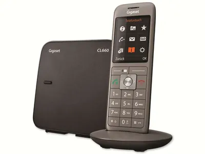 Obrázek produktu pro Bezdrátový telefon CL660 v antracitové barvě