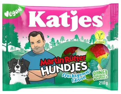 Produktbild von Katjes Martin Rütter Hundjes Fruchtgummi Edition 210g