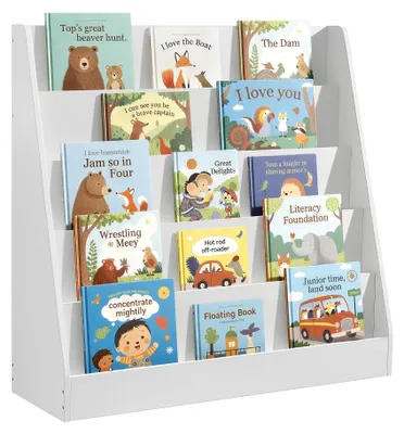 Immagine prodotto di SONGMICS, libreria per bambini, scaffale con 5 ripiani, 30 x 80 x 80 cm