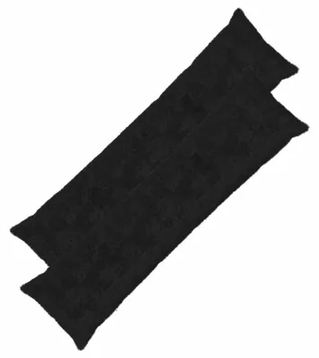 Obrázek produktu pro vidaXL Povlak na polštář, 2 kusy, HEERLEN, černá, 40 x 145 cm