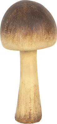 Obrázek produktu pro Clayre & Eef Dekorace Houba Ø 7x16 cm Hnědá Polyresin