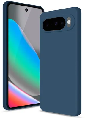 Produktbild von Google Pixel 10 Hülle, Flüssig Silikon Handyhülle Stoßfest Kratzfest Schutzhülle für Google Pixel 10 / Pixel 10 Pro Blau
