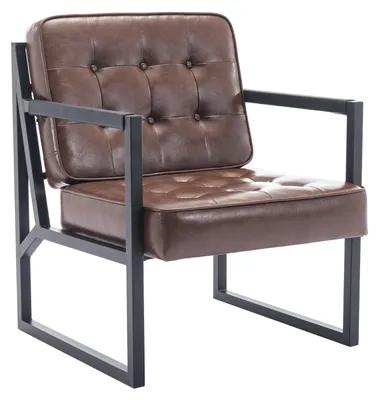 Zdjęcie produktu dla Designerski fotel COLAMY, wygodny tapicerowany fotel z metalowymi nóżkami do salonu, sypialni, poczekalni i biura
