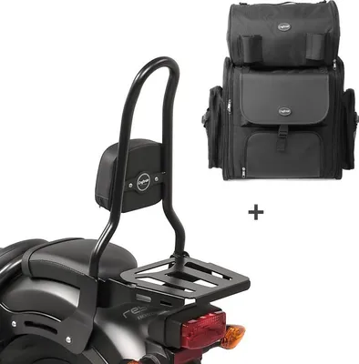 Produktbild von Sissybar L3 + Hecktasche für Kawasaki VN 900 Classic / Custom 06-16 Ge