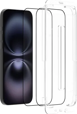 Produktbild von Schutzfolie Apple iPhone 16 - Panzerglas - Cazy - Transparant
