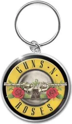 Produktbild von Guns N Roses - Schlüsselanhänger Patronen-Logo RO10330 (Einheitsgröße) (Schwarz/Gelb/Rot)