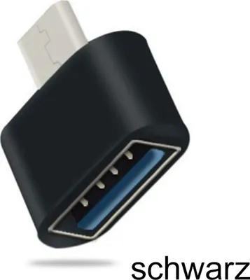Produktbild von USB-C auf USB 3.0 OTG Adapter USB-Stick MacBook Xiaomi Samsung Buchse Samsung 1x schwarz