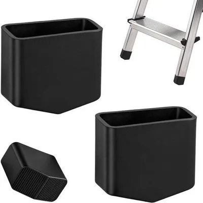 Productafbeelding van Vervangende antislip laddervoetjes, rubberen laddervoetjes, 20 x 40 mm, ladderdoppen, antislip ter bescherming van de vloer tegen krassen, voor ladder, dakladder, telescopische ladder