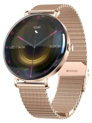Image de Synerfit Montre connectée Elite AMOLED 1,43" 466x466 - cardio, sommeil, 7 j - Milanais Or