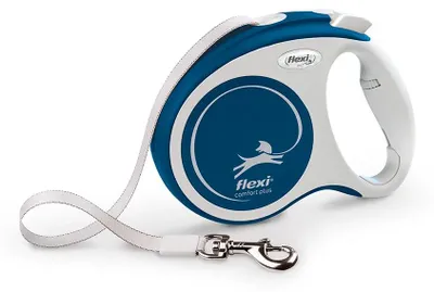 Immagine prodotto di Guinzaglio Flexi Comfort Plus, taglia M, blu, 5 metri