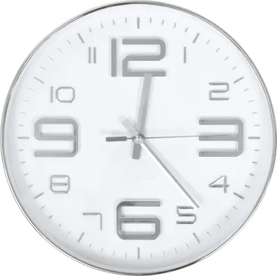 Produktbild von vidaXL Wanduhr 30 cm Silbern