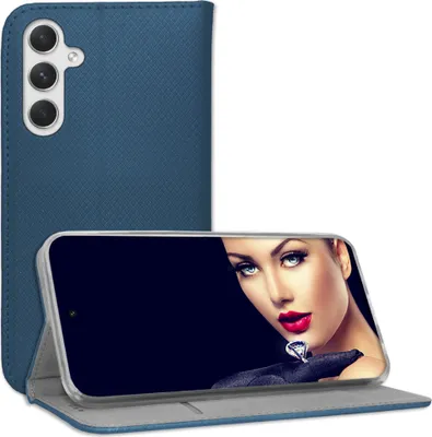 Produktbild von Bookstyle Schutzhülle Klapphülle Schutztasche Etui Cover für Samsung Galaxy A54 5G (6.4'') - Blau