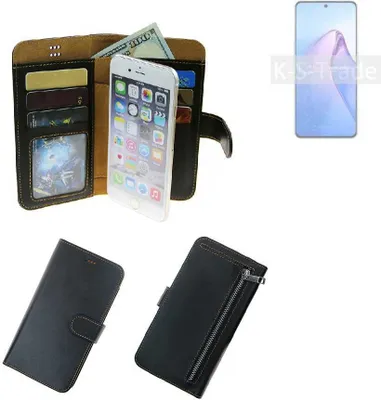 Produktbild von K-S-Trade Schutz Hülle kompatibel mit Oppo Reno8 Pro Global Klapphülle Case Phone cover Slim Handytasche Handy Hülle schwarz aus Kunstleder (1 Stk)