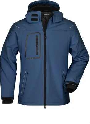 Produktbild von James & Nicholson Wintersoftshelljacke Herren JN1000 Gr. 3XL navy
