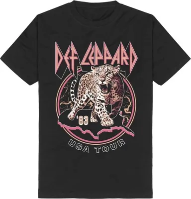 Produktbild von Def Leppard T-Shirt Herren USA Tour 1983 schwarz XXL
